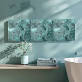 Misty Marble Abstract Pattern Dark Teal ID705a Tegeltje