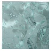 Misty Marble Abstract Pattern Med Teal ID705b Tegeltje (Voorkant)