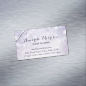 Misty Mauve Bokeh Event Magnetisch Visitekaartje (Voorbeeld)