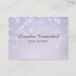 Misty Mauve Bokeh Event Planner Visitekaartjes