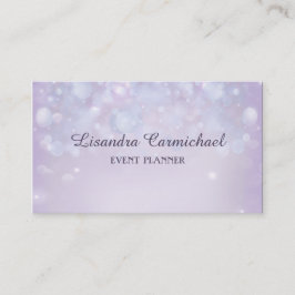 Misty Mauve Bokeh Event Planner Visitekaartjes