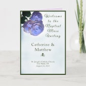 Misty Mauve & Green Nuptial Mass met foto Programma (Voorkant)