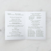 Misty Mauve & Green Nuptial Mass met foto Programma (Binnen)