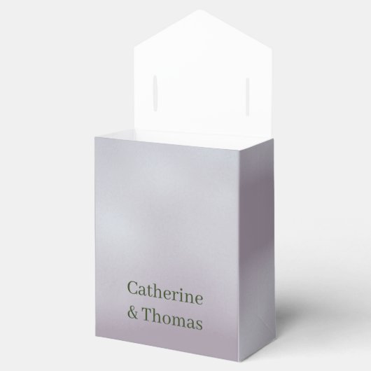 Misty Mauve & Groen Bedankdoosjes (Geopend)