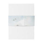 Misty Meadow en Heart Monogram Uitnodigingen Wikkel (Achterkant Voorbeeld)