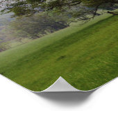 Misty meadow en Rich Mountain, Cades Cove, Poster (Hoek)