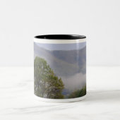 Misty meadow en Rich Mountain, Cades Cove, Tweekleurige Koffiemok (Center)