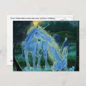 "Misty Midsummers Morning" Unicorn-Briefkaart Briefkaart (Voorkant / Achterkant)