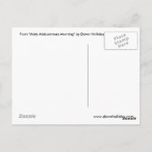 "Misty Midsummers Morning" Unicorn-Briefkaart Briefkaart (Achterkant)