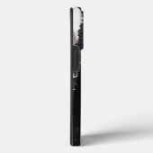 Misty Monochrome Pine Forest Waterverf Art Print Case-Mate iPhone Case (Achterkant / Rechts)