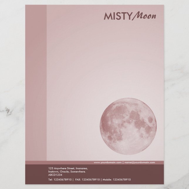 Misty Moon Brown Briefhoofd (Voorkant)