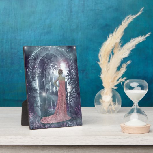 Misty moonlight night fotoplaat (Zijkant)