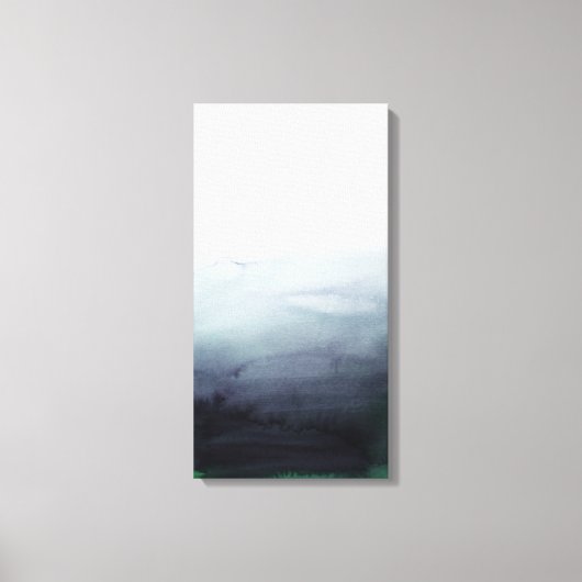 Misty Morning Abstract Landscape Canvas Afdruk (Voorkant)