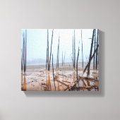 Misty Morning beroemd gemaakt door Yellowstone Canvas Afdruk (Voorkant)
