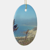 Misty Morning bij Nobska Point - Cape Cod MA Keramisch Ornament (Rechts)