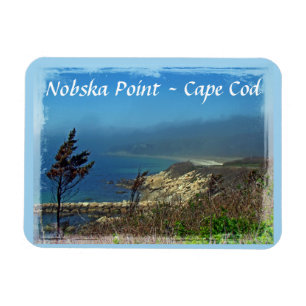 Misty Morning bij Nobska Point - Cape Cod MA Magneet