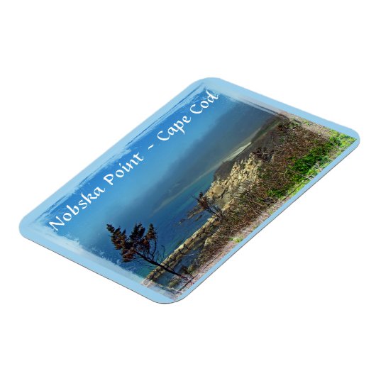 Misty Morning bij Nobska Point - Cape Cod MA Magneet (Linkerzijde)