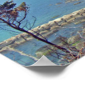 Misty Morning bij Nobska Point - Cape Cod MA Poster (Hoek)