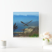 Misty Morning bij Nobska Point - Cape Cod MA Vierkante Klok (Huis)