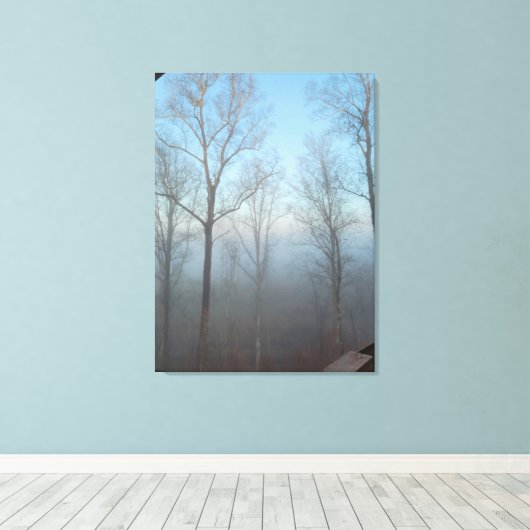 Misty Morning Canvas Afdruk (Insitu (Houten vloer))