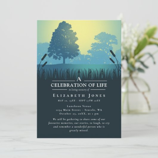 Misty Morning Celebration of Life Funeral (Staand voorkant)