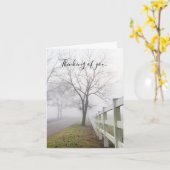 Misty morning denken aan je Kaart (Gele Bloem)