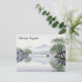 Misty Morning Hangzhou West Lake Hangzhou Briefkaart (Staand voorkant)