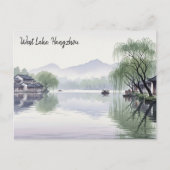 Misty Morning Hangzhou West Lake Hangzhou Briefkaart (Voorkant)