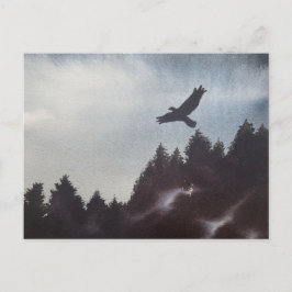 Misty Morning in de bergen Briefkaart