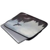 Misty Morning in de bergen Laptop Sleeve (Voorkant onderkant)