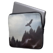 Misty Morning in de bergen Laptop Sleeve (Voorkant Links)
