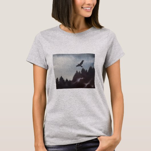 Misty Morning in de Bergen  T-shirt (Voorkant)