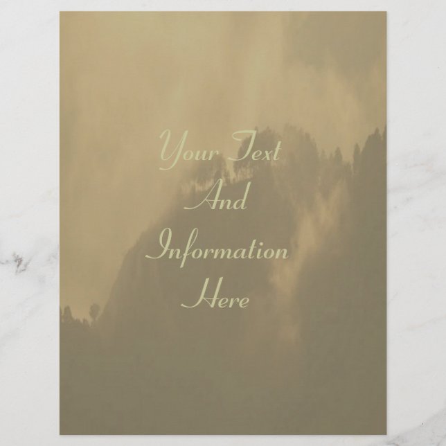 Misty Morning Letterhead (Voorkant)