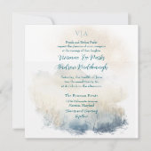 Misty Morning Meadow 2 bruiloft Kaart (Voorkant)