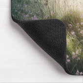 Misty Morning Meadow met wilde bloemen Muismat (Hoek)