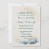 Misty Morning Meadow Wedding Invitation Kaart (Voorkant)