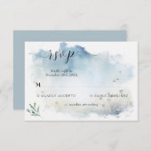 Misty Morning Meadow Wedding RSVP (Voorkant / Achterkant)