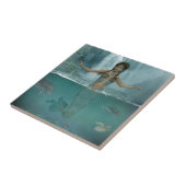 Misty Morning Mermaid Tegeltje (Zijkant)