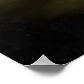 Misty Morning Monotone Forest Landscape Art Poster (Hoek)