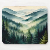 Misty Morning Mountain Pines Muismat (Voorkant)