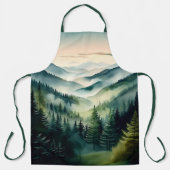 Misty Morning Mountain Pines Schort (Voorkant)