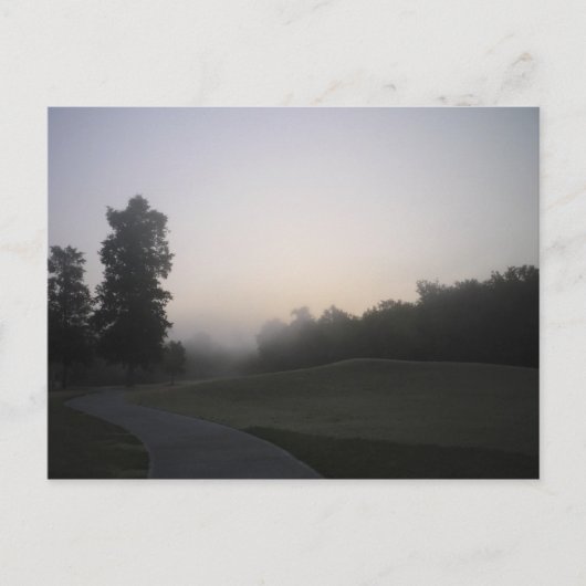 Misty Morning Path Briefkaart (Voorkant)