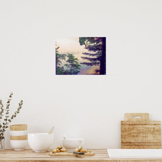 Misty Morning Poster (Keuken)