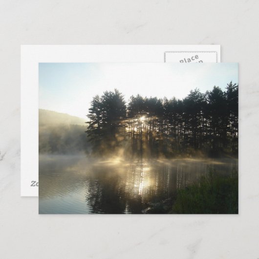 Misty Morning Sunrise Allegheny State Park Briefkaart (Voorkant / Achterkant)