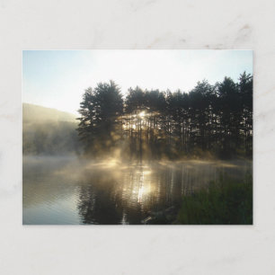 Misty Morning Sunrise Allegheny State Park Briefkaart