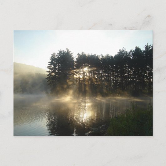 Misty Morning Sunrise Allegheny State Park Briefkaart (Voorkant)