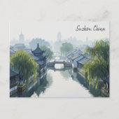 Misty Morning Suzhou China Reizen Briefkaart (Voorkant)