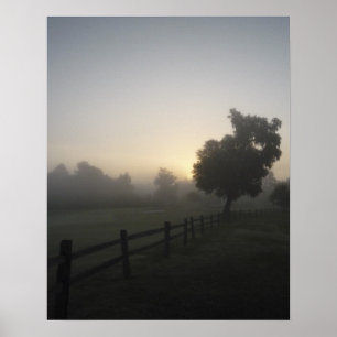 Misty Morning Uitzicht Poster