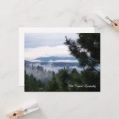 Misty Mountain Bijbel Verse Sympathiekaart Kaart (Voorkant / Achterkant in situ)