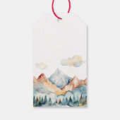 Misty Mountain bruiloft Cadeaulabel (Achterkant)